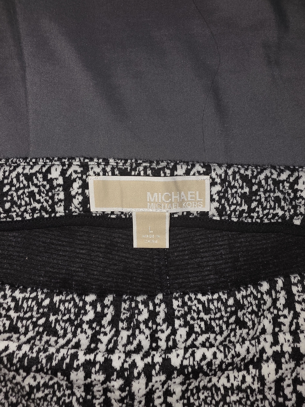 MICHAEL Michael Kors Black & White Knit Womens Pants
